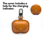 Brown color Airpods pro leather cover and cases buy