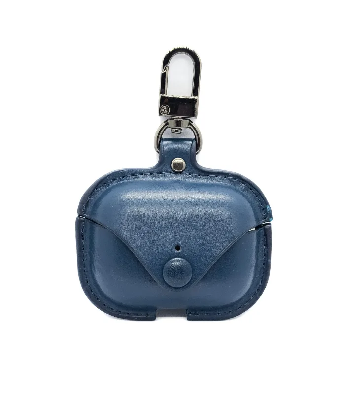 AirPods Pro blue Leather Cases for your earbuds safety