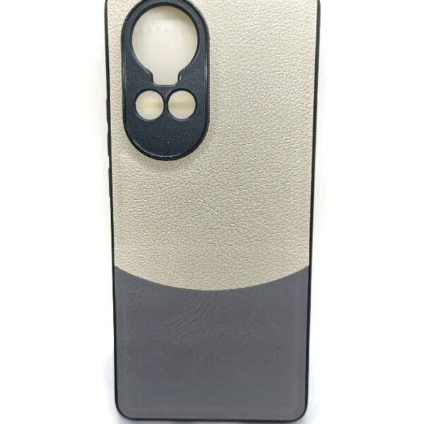 Oppo Reno 10 5G Artificial Leather cream And Grey