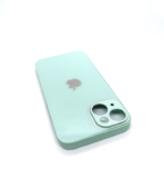 Stylish iPhone 13 Glass Back Cover in Light Green worthy