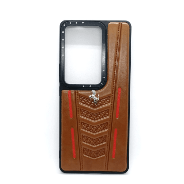 Vivo V29 5G Brown Semi-Leather Back Cover - Elegant Protection