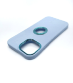 sky blue iPhone 12 Silicone Back Cover: Soft & Durable