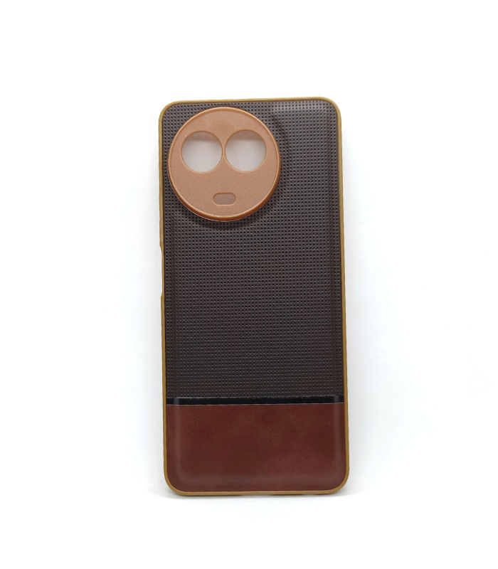 Realme 11x 5G brown dotted leather cover