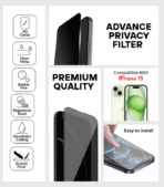 Privacy Glass for iPhone 15 – Secure Your Screen View - Image 2