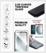 Vivo Y19E Tempered Glass – Clear & Strong Screen Guard - Image 2