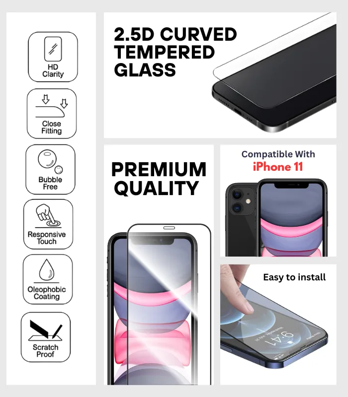 iPhone 11 Protective Glass – Strong & Clear Shield - Image 2