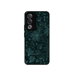 Elegant Teal Floral Pattern Back Cover for OPPO A3 Pro 5G