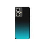 Glossy Metal Finish Back Cover – Blue to Black Abstract Gradient Design