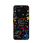Good Vibes Only Doodle Metal Glossy Back Cover Design