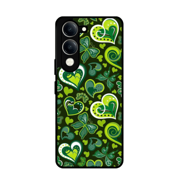 Heart shape organic look back cover glossy finishing