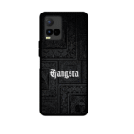 Gangsta Text Black Print Designer Mobile Cover for y21