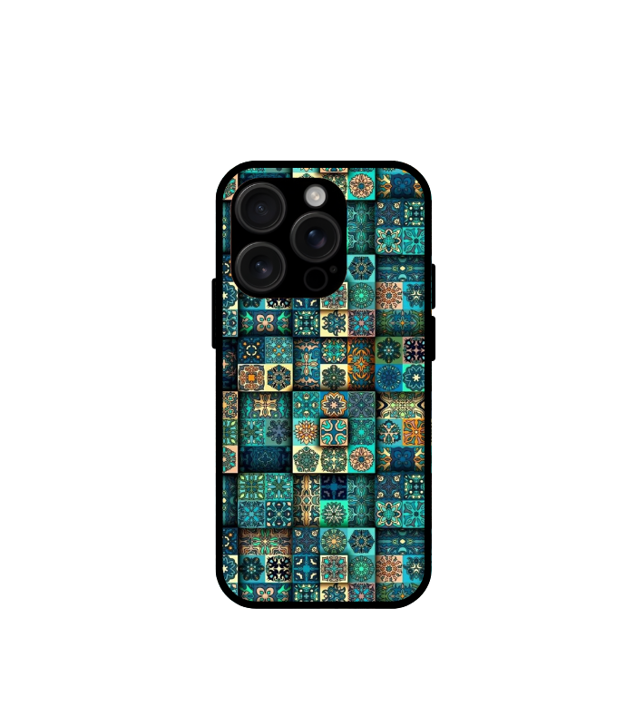 iphone 16 pro (18) Rajisthani Art fancy Glossy case for 16 pro - Image 1