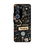 Thoughts Art typography glossy metal case for vivo y29 5g