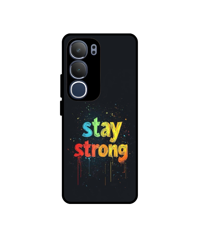 wp-17609075986504764431566271748082.png Stay Strong Black Glossy Metal Case For vivo y29 5g - Image 1