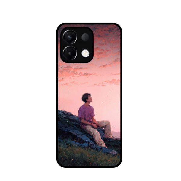 Sunset Field Anime Glossy Cover Oppo K13 5G – Chill Vibes, Premium Shine