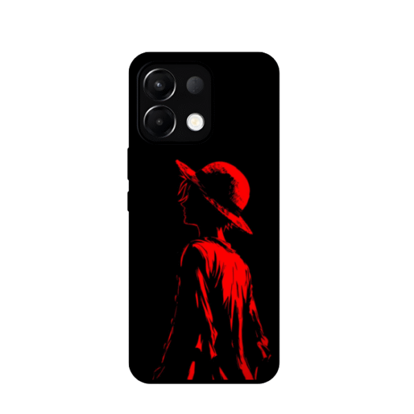 Glossy Red Anime Hero Cover for Oppo K13 5G – Bold Stylish Shine