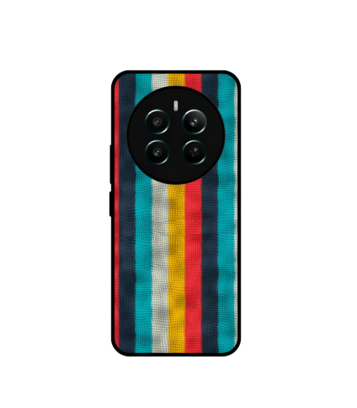 Vibrant Woven Stripes Glossy Cover Realme 12 Plus