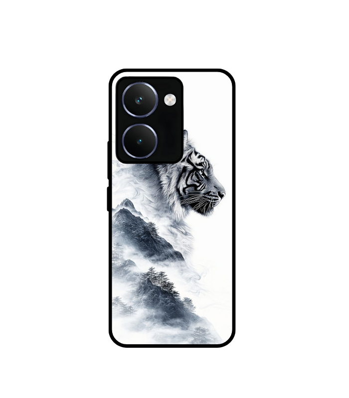 Bold White Tiger Cover for Realme P3 5G Case Monochrome Art