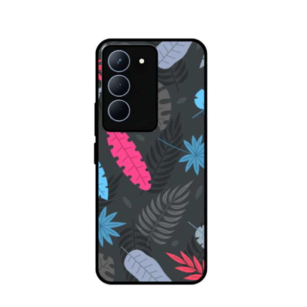 Stylish Leaf Pattern Glossy Cover for Realme P3X 5G