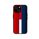 Premium Red Navy Stripes Glossy Cover iPhone 13