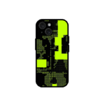 Futuristic Glitch Grid Cover for iPhone 15 Case