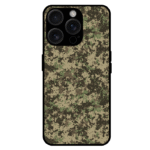 Green digital camo iPhone 14 Pro case military pixel pattern