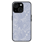 Lavender paisley iPhone 14 case cute purple boho pattern