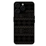 Abstract line art iPhone 15 Pro case neon geometric pattern
