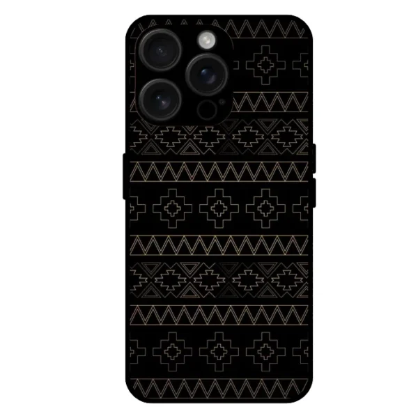 Abstract line art iPhone 15 Pro case neon geometric pattern