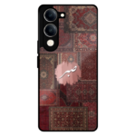 Vivo Y19 5G Metal TPU Back Cover | Premium Persian Design Case