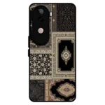 iQOO Z9s 5G Black Gold Pashmina Cover | Premium Case