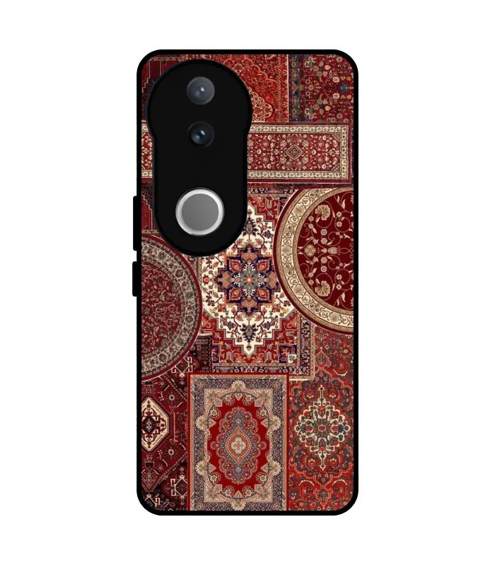 Pashmina design 9 Premium Designer Vivo V50 5G Case Great designs available at greate rates
