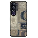 Vivo Y300 5G Blue Persian Carpet Design Case