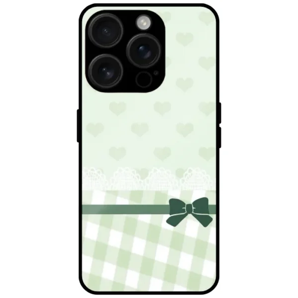 checks Heart Design Mobile cover for iphone 15 pro