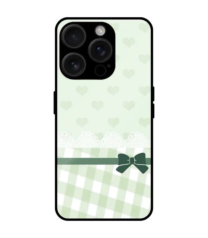 checks heart cover for iPhone 15 pro checks Heart Design Mobile cover for iphone 15 pro - Image 1