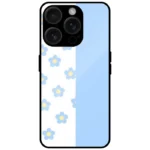 Blue Daisy Floral Design Mobile Cover for iPhone 15 Pro