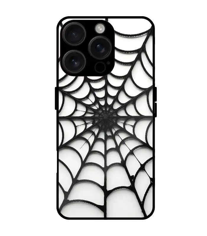 spider webs Phone case for iphone Pattern_006 Spider web Design Mobile cover for iphone 16 pro max - Image 1