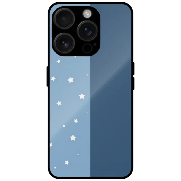 Blue Star Minimal Design Mobile Cover for iPhone 15 Pro