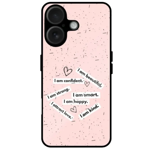 Motivational Quote Aesthetic Mobile Cover for iPhone 16 Plus