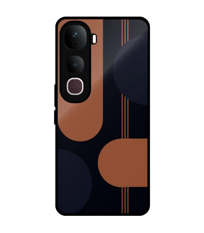 brown black premium y400 pro case Pattern_0034 Abstract Minimal Pattern Mobile Cover for Vivo Y400 Pro 5G - Image 1