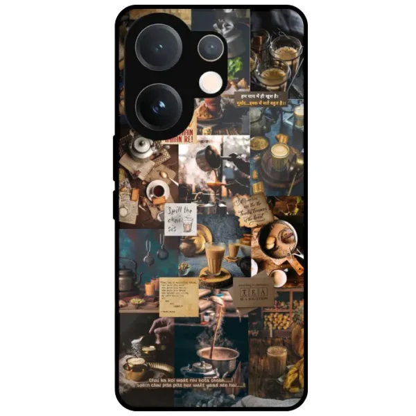 Chai Tea Aesthetic Collage Mobile Cover for Vivo V60 5G