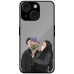 Minimal Couple Love Aesthetic Mobile Cover for iPhone 15 Plus