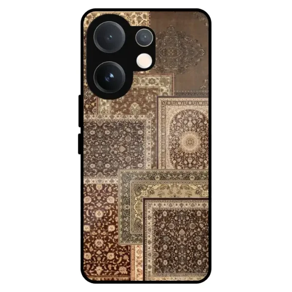 Brown Persian Carpet Vintage Mobile Cover for Vivo V60 5G