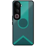 Teal Geometric Minimal Mobile Cover for Vivo Y400 Pro 5G