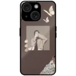 Brown Aesthetic Girl Minimal Mobile Cover for iPhone 15 Plus