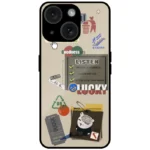 Aesthetic Collage Sticker Mobile Cover for iPhone 15 Plus