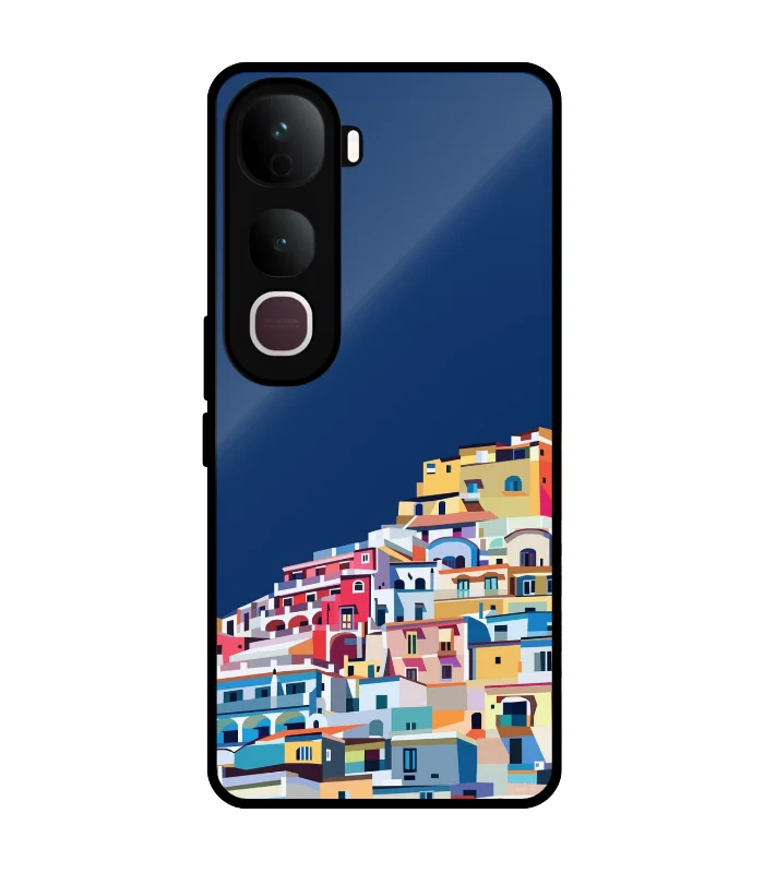 new style place case for y400 pro Pattern_0030_1 Colorful Cityscape Mobile Cover for Vivo Y400 Pro 5G - Image 1