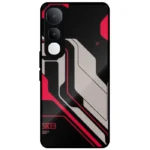 Black Red Cyber Tech Cover for Vivo Y400 5G
