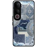 Sabr Blue Islamic Pattern Cover for Vivo Y400 Pro 5G