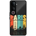 Paris Skyline Retro Mobile Cover for Vivo Y400 Pro 5G